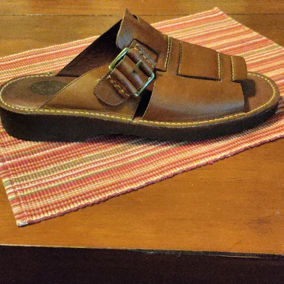 H.S. Trask Men's Leather Slip-On Sandals Slides 9 - Picture 8 of 8